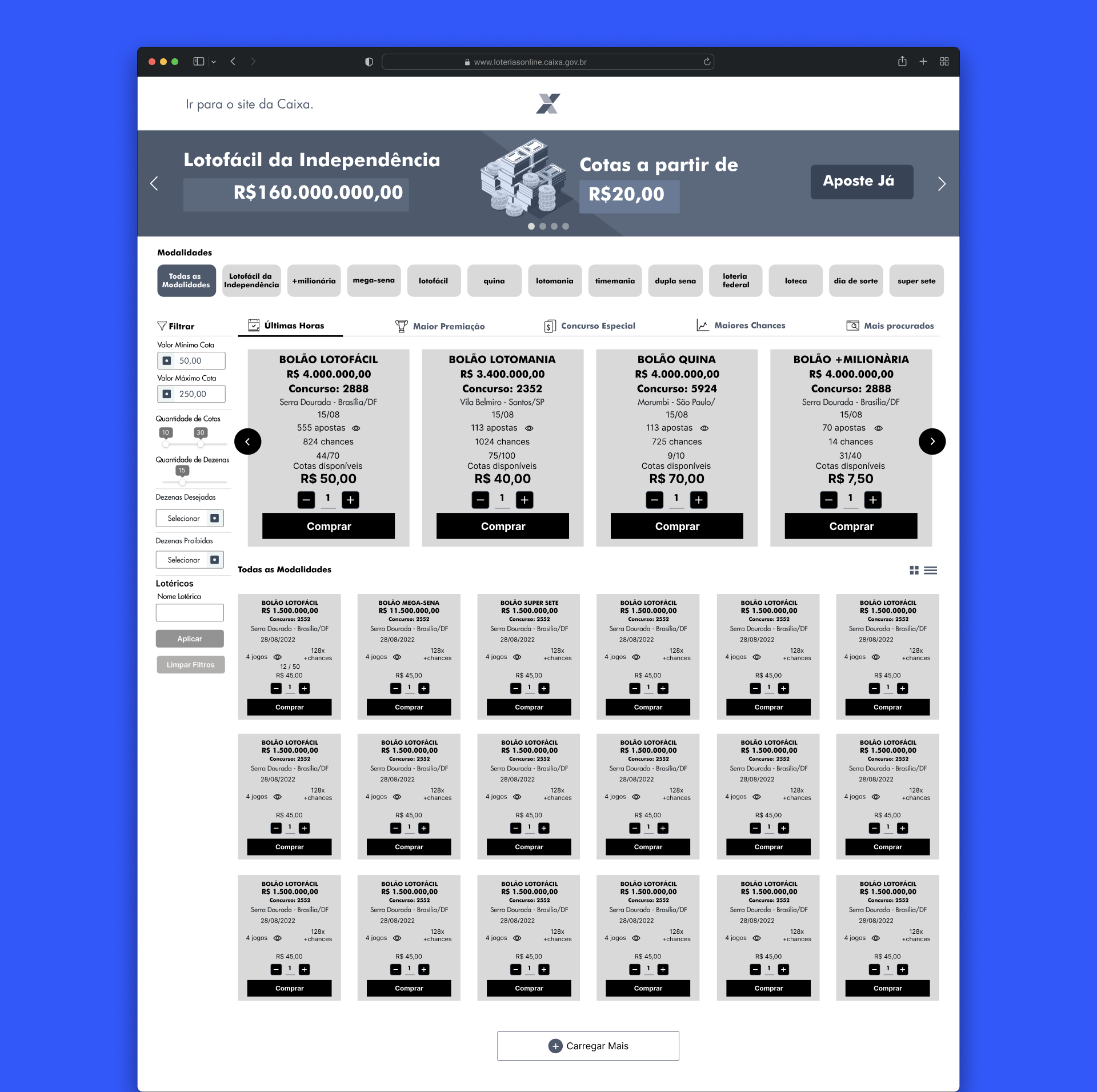 Wireframe estrutural - Tela 2