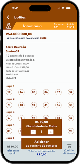 Tela do aplicativo com contraste 7.01:1