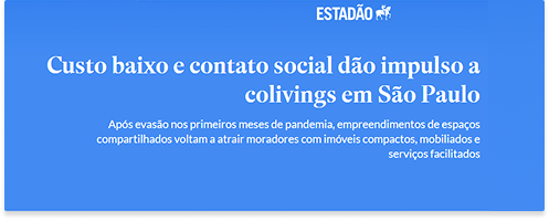 Print da matéria do Estadão sobre colivings